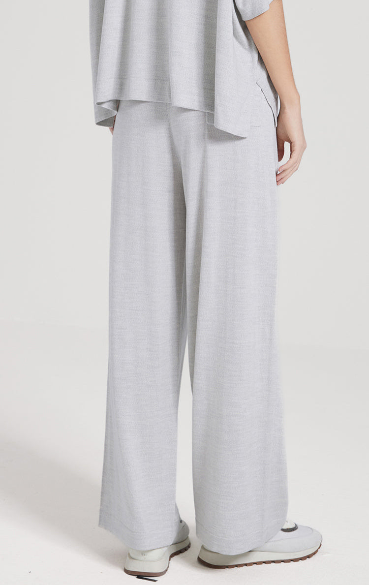 Yün & İpek Düz Paça Pantolon