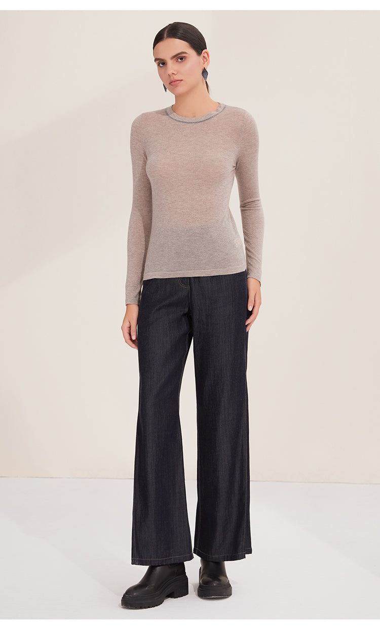 Merino Yünü İnce Dokulu Bluz