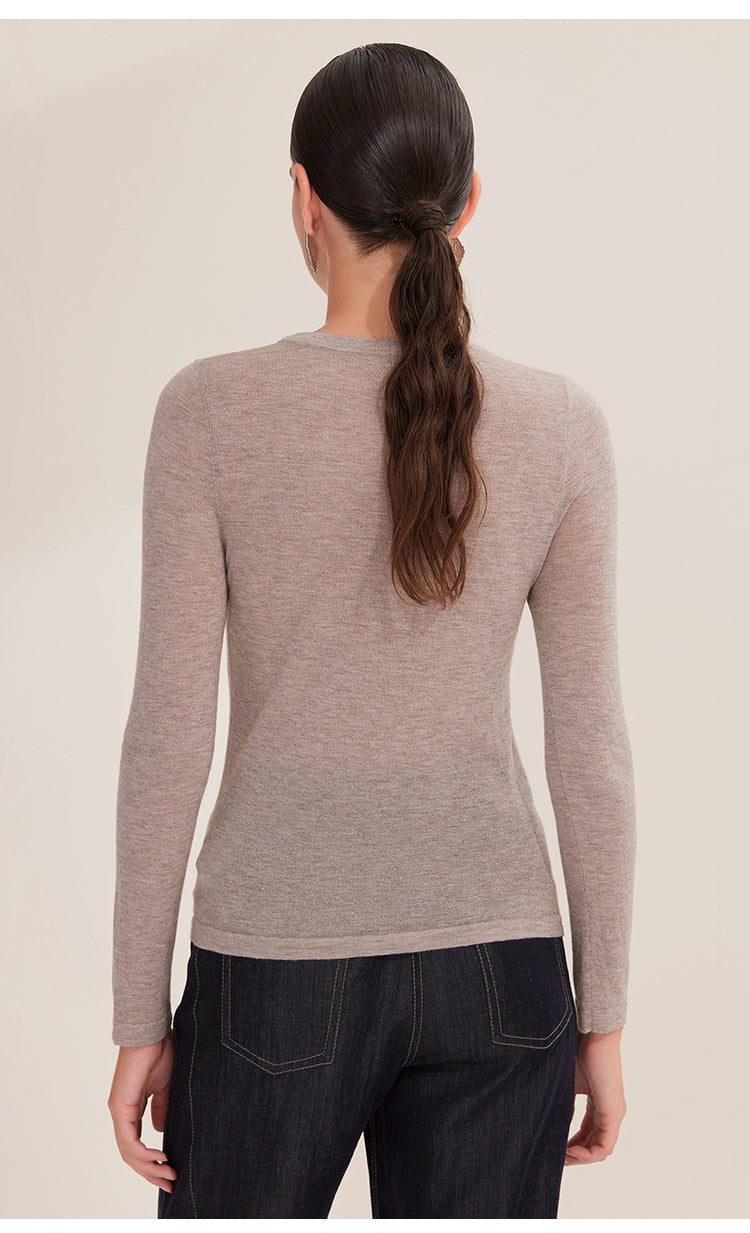 Merino Yünü İnce Dokulu Bluz