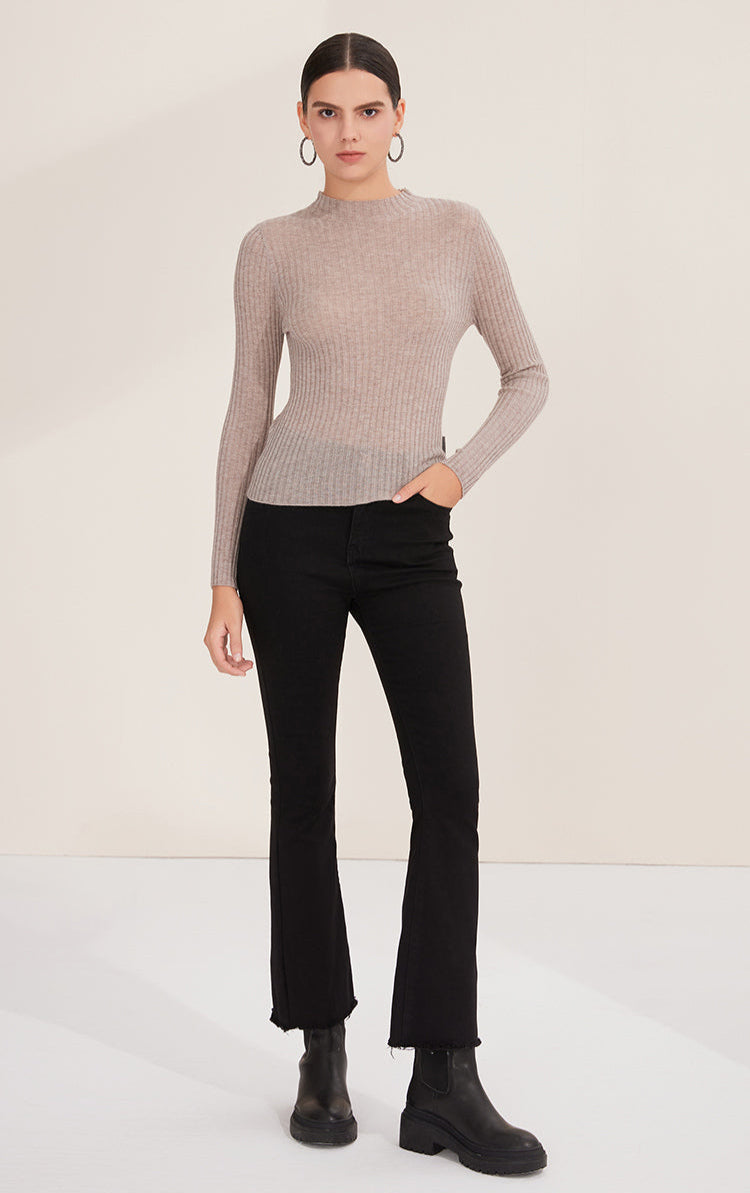 Merino Yünü Jakarlı Kazak