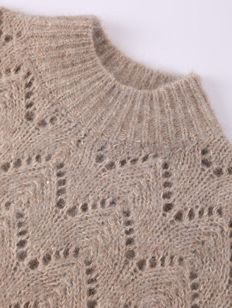 Merino Yünü Örme Mohair Kazak