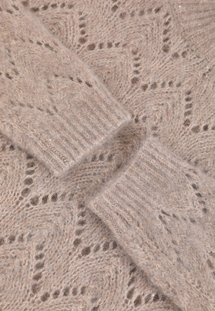 Merino Yünü Örme Mohair Kazak