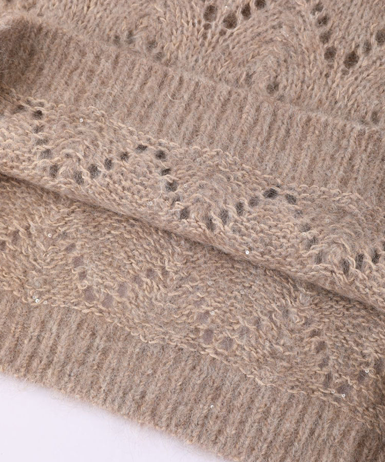 Merino Yünü Örme Mohair Kazak