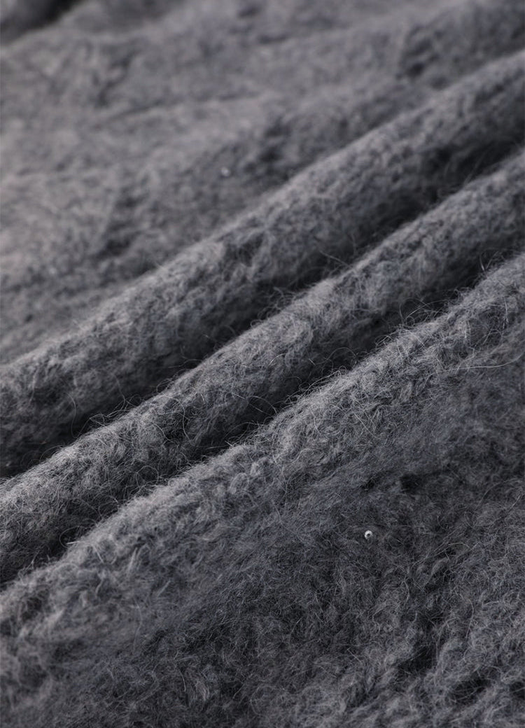 Merino Yünü Örme Mohair Kazak