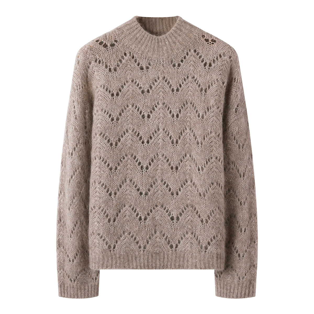 Merino Yünü Örme Mohair Kazak