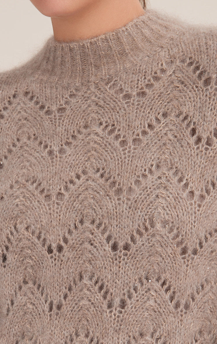 Merino Yünü Örme Mohair Kazak