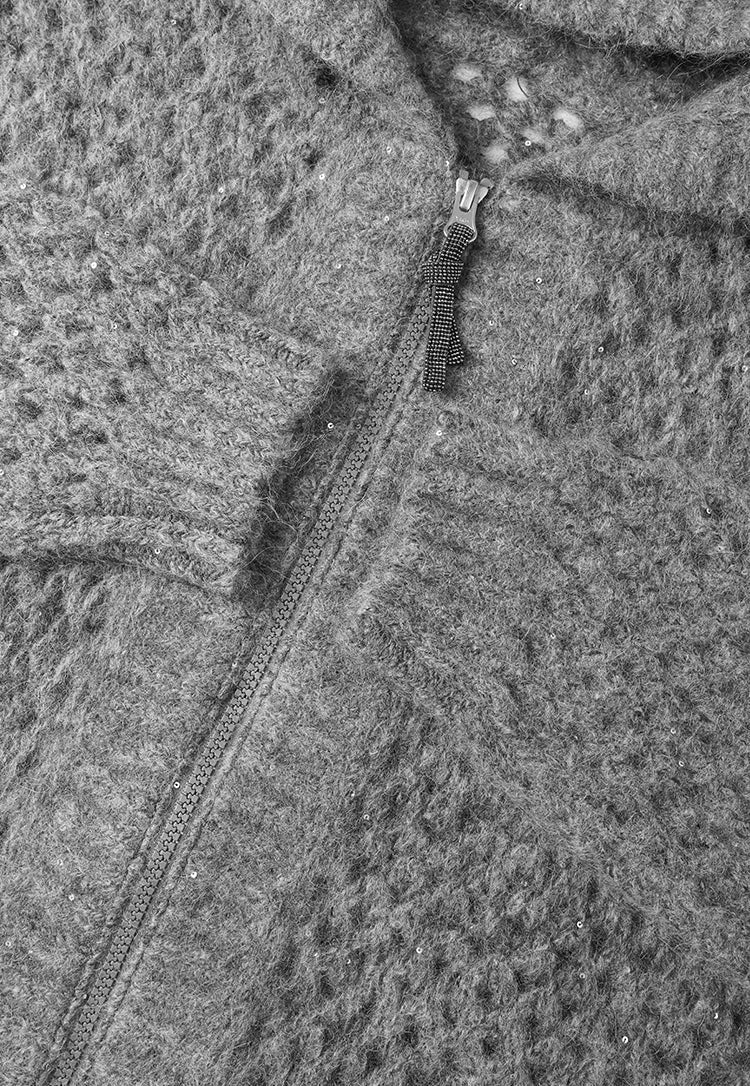 Saf Kaşmir Örgü Hırka