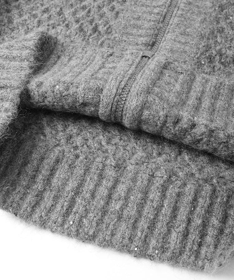 Saf Kaşmir Örgü Hırka