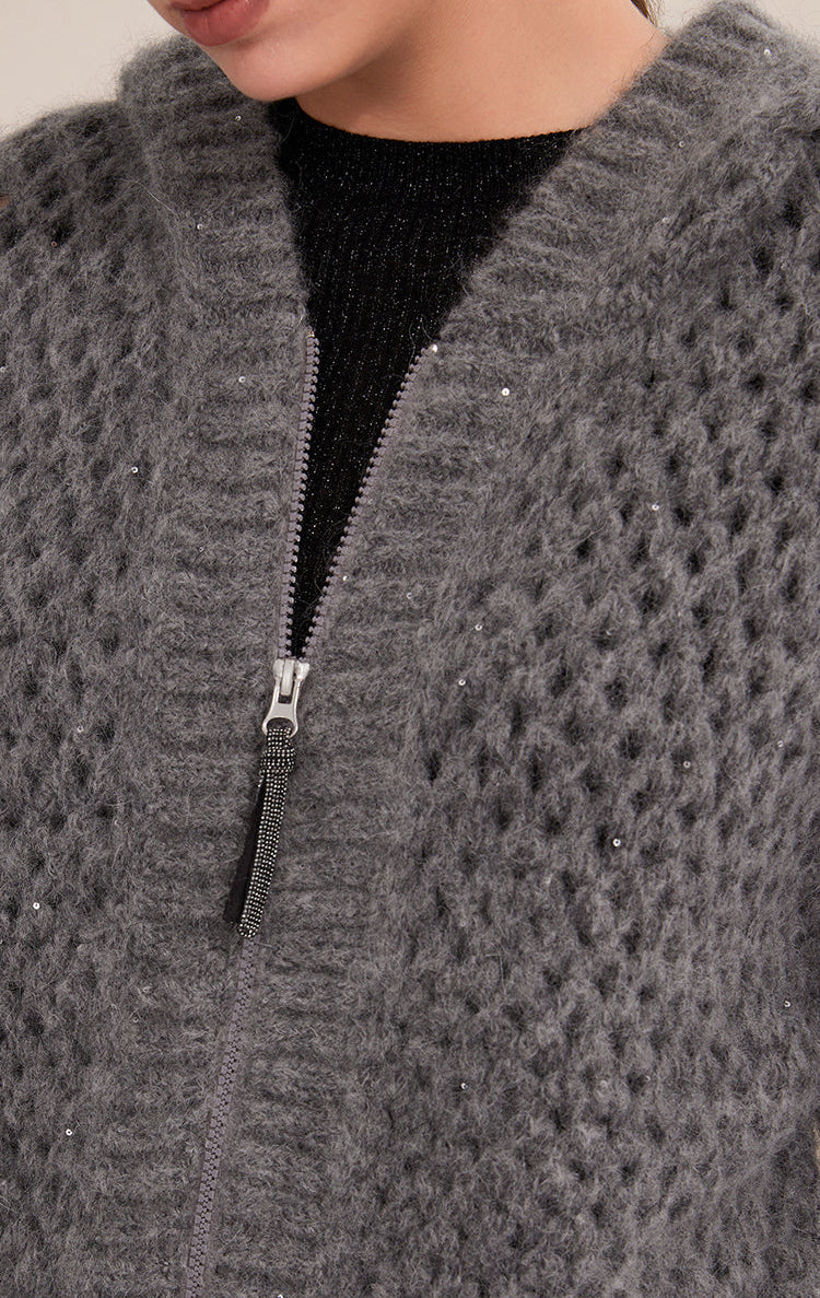 Saf Kaşmir Örgü Hırka