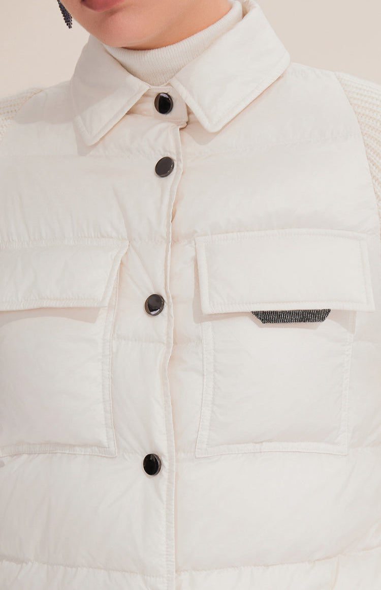 Yün & Kaz Tüyü Dolgulu Ceket