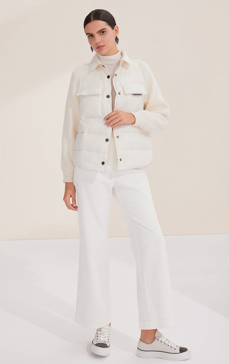 Yün & Kaz Tüyü Dolgulu Ceket