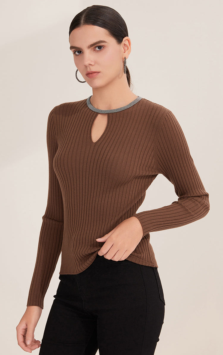 Merino Yünü Ribanalı Bluz