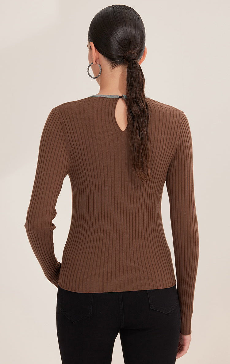 Merino Yünü Ribanalı Bluz