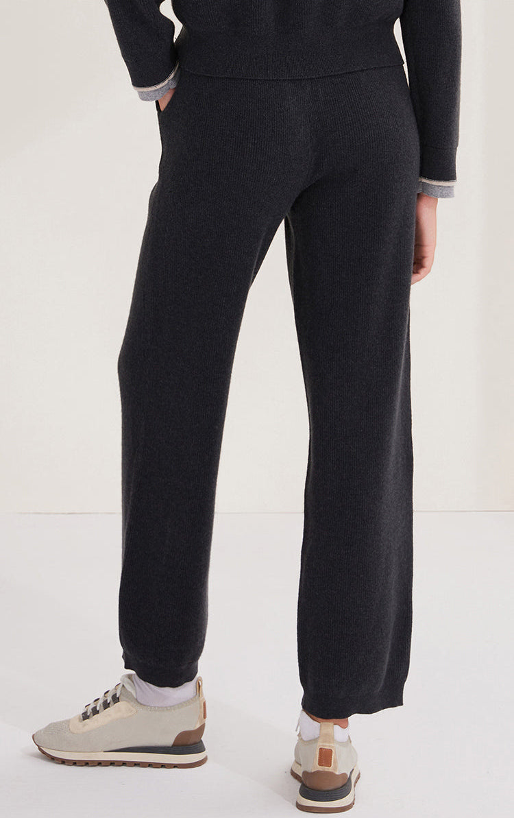 Merino Yünü Geniş Paça Örgü Pantolon