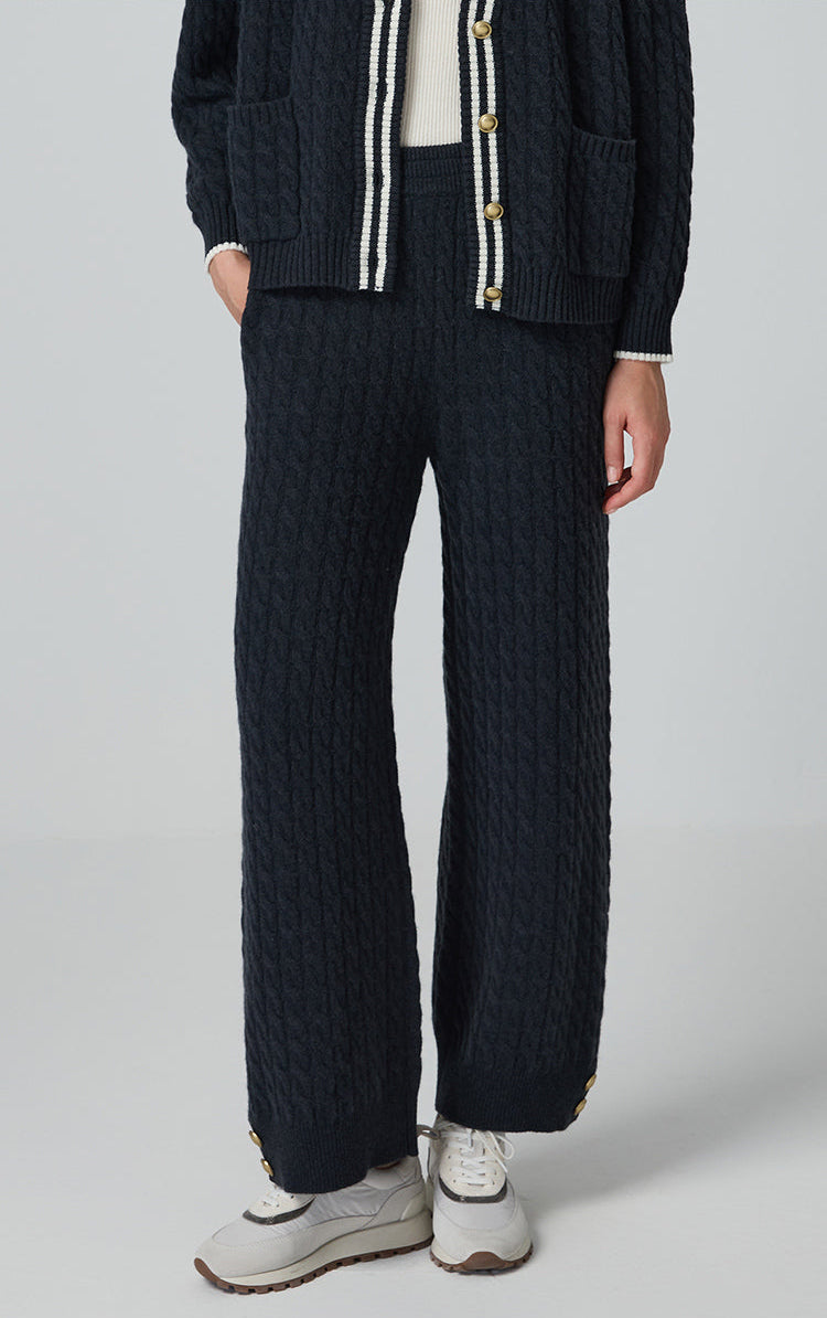 Merino Yünü Örgü Pantolon