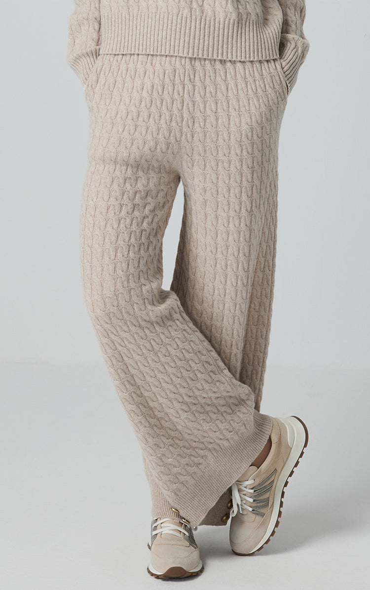 Merino Yünü Örgü Pantolon