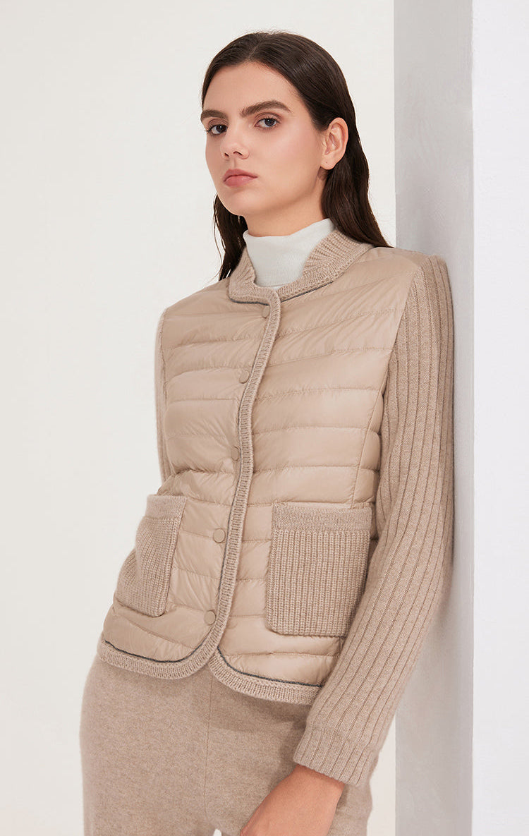 Saf Kaşmir & Kaz Tüyü Ceket