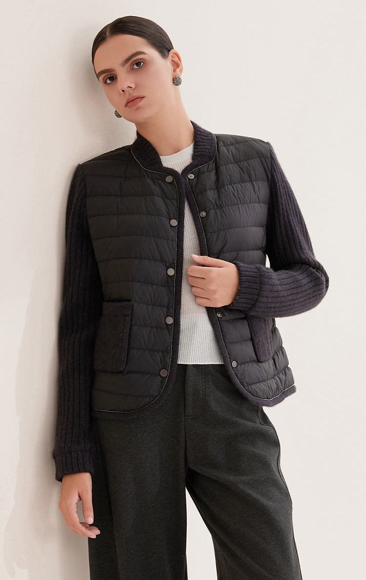 Saf Kaşmir & Kaz Tüyü Ceket