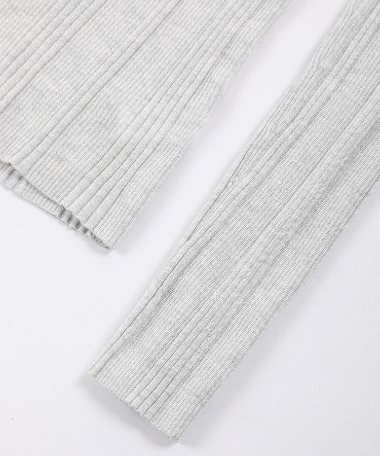 Yün V Yaka Düğmeli Triko