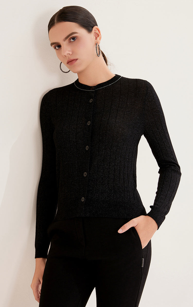 İpek Düğmeli Hırka