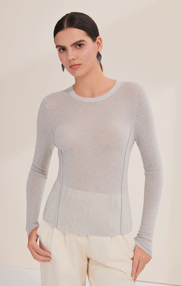 Yün Örme Uzun Kollu Bluz
