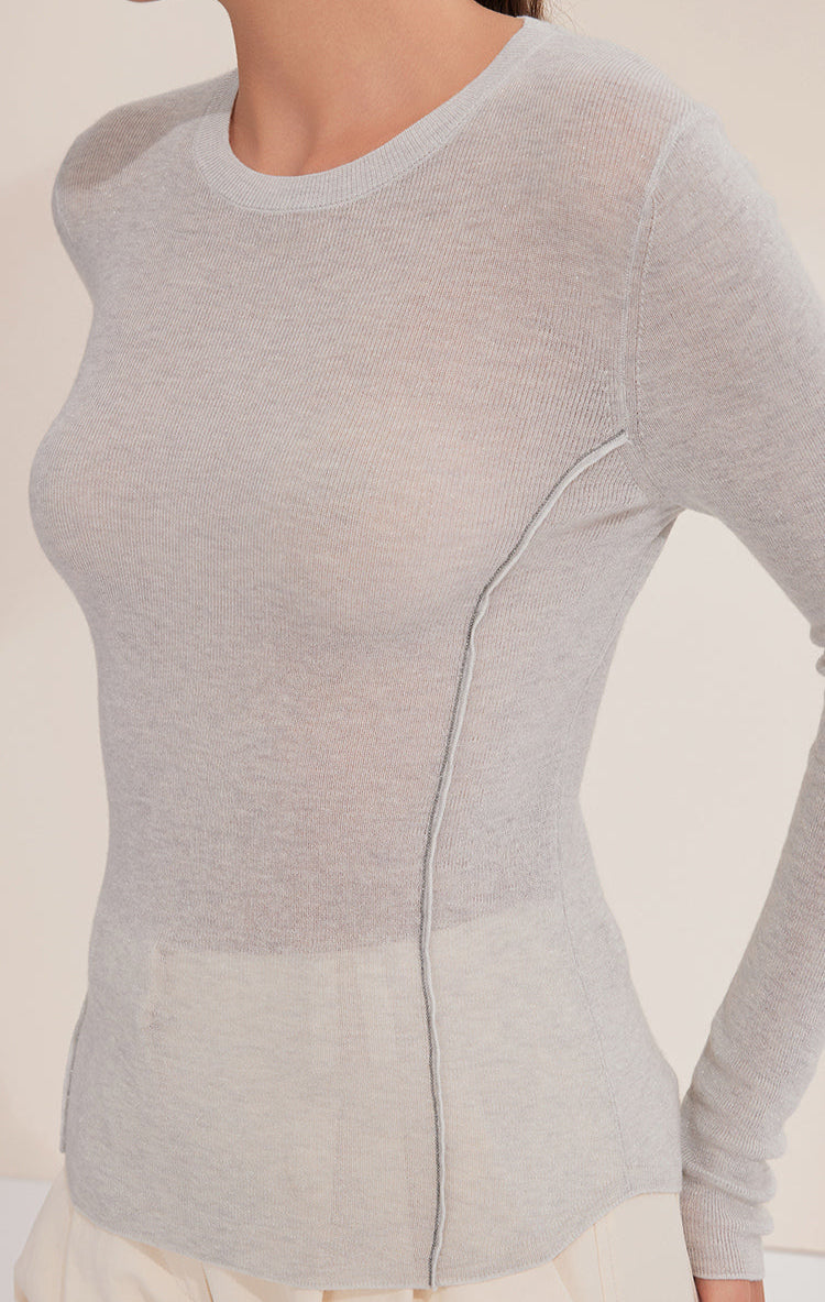 Yün Örme Uzun Kollu Bluz