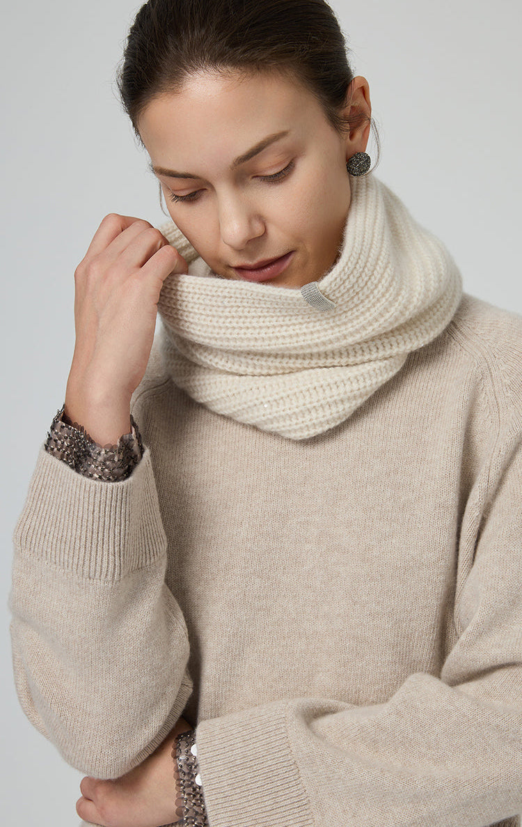 Saf Kaşmir Boyunluk