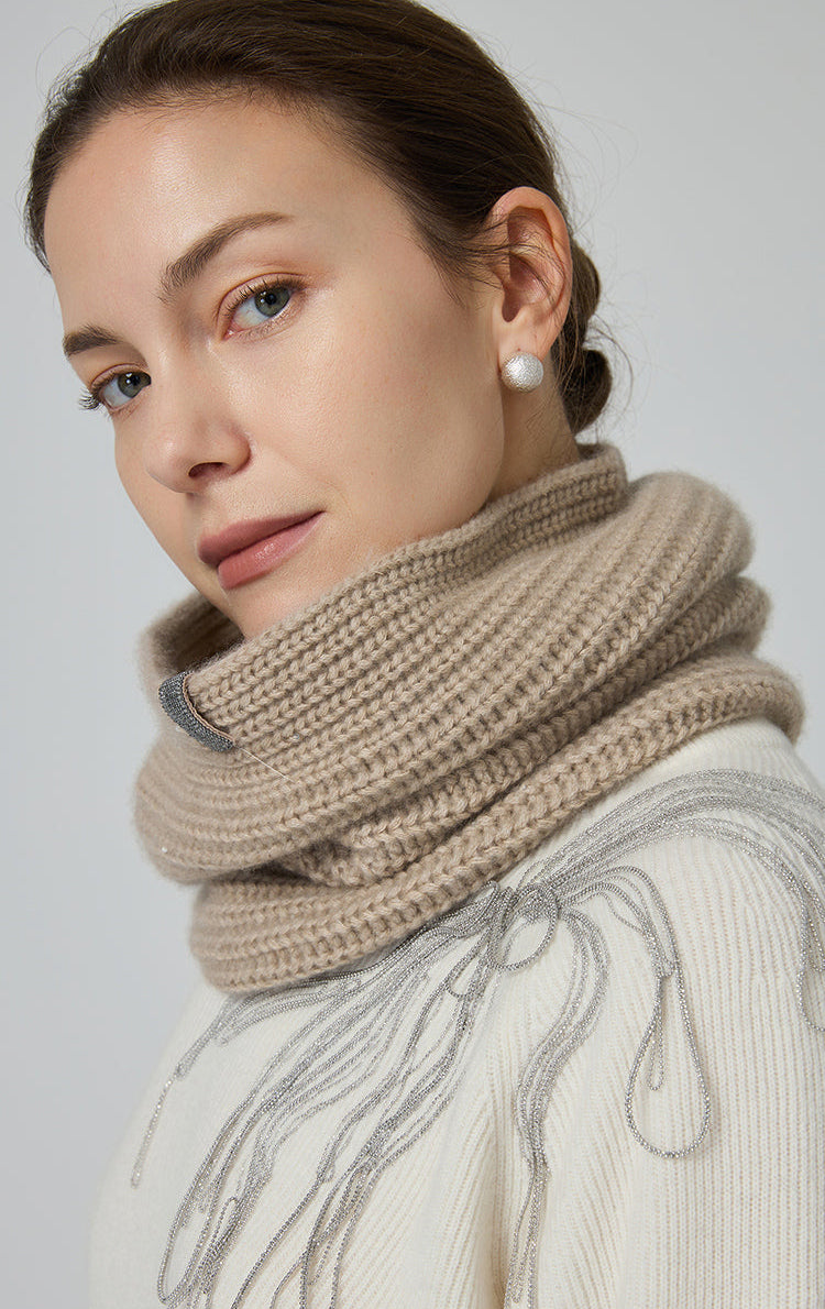 Saf Kaşmir Boyunluk