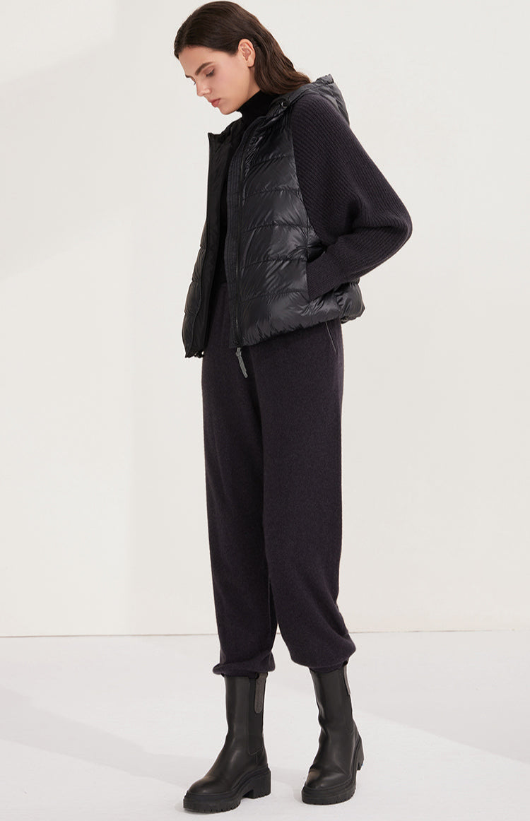 Kaşmir & Kaz Tüyü Dolgulu Kaban