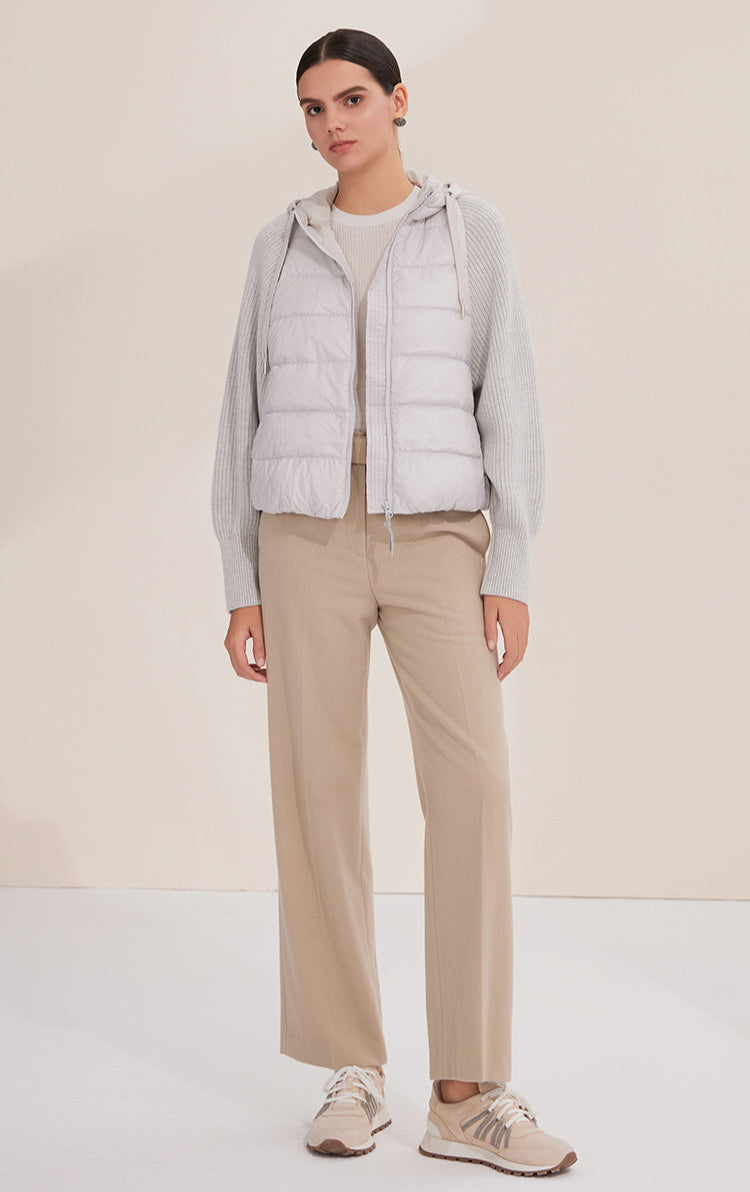 Kaşmir & Kaz Tüyü Dolgulu Kaban