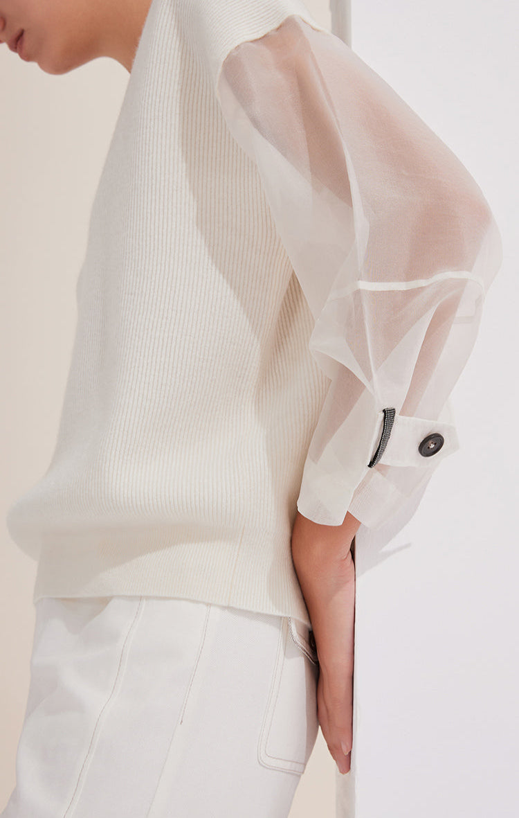 Merino Yünü V Yaka Kazak