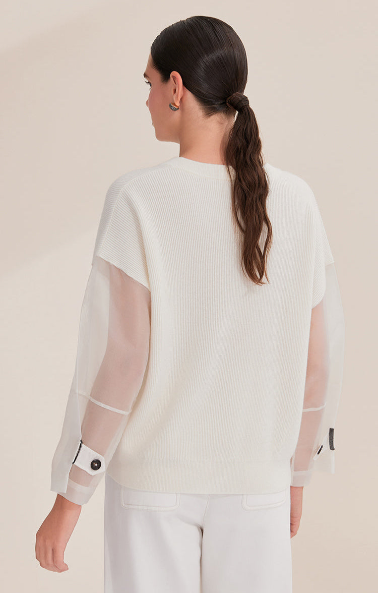 Merino Yünü V Yaka Kazak