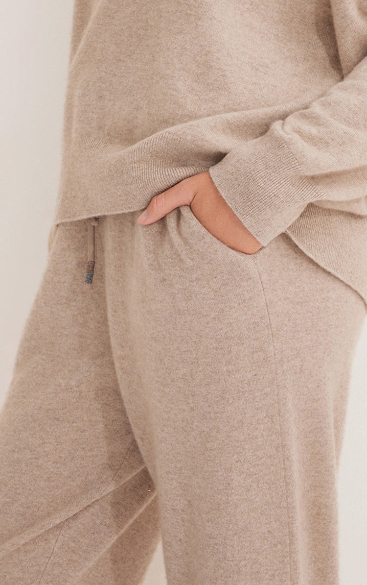 Saf Kaşmir Klasik Kesim Örgü Pantolon