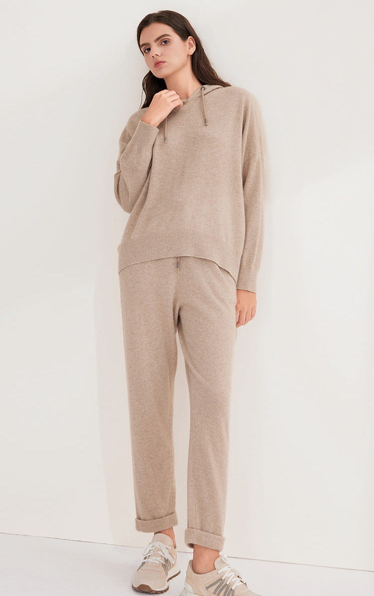 Saf Kaşmir Klasik Kesim Örgü Pantolon