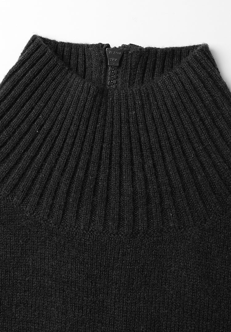 Merino Yünü Balıkçı Yaka Çift Taraflı Kazak