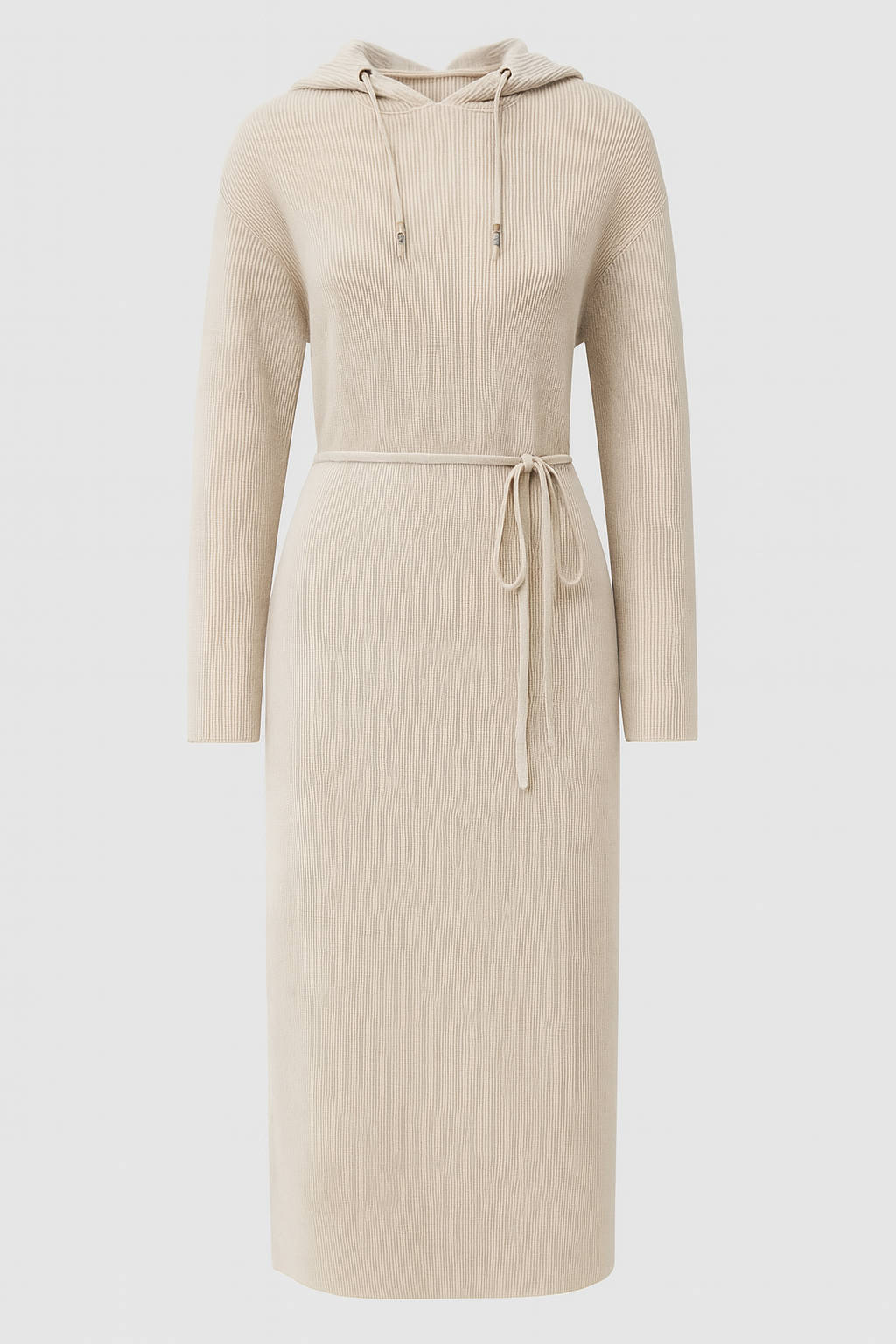 Yün Bel Bağlamalı Tığ Elbisesi