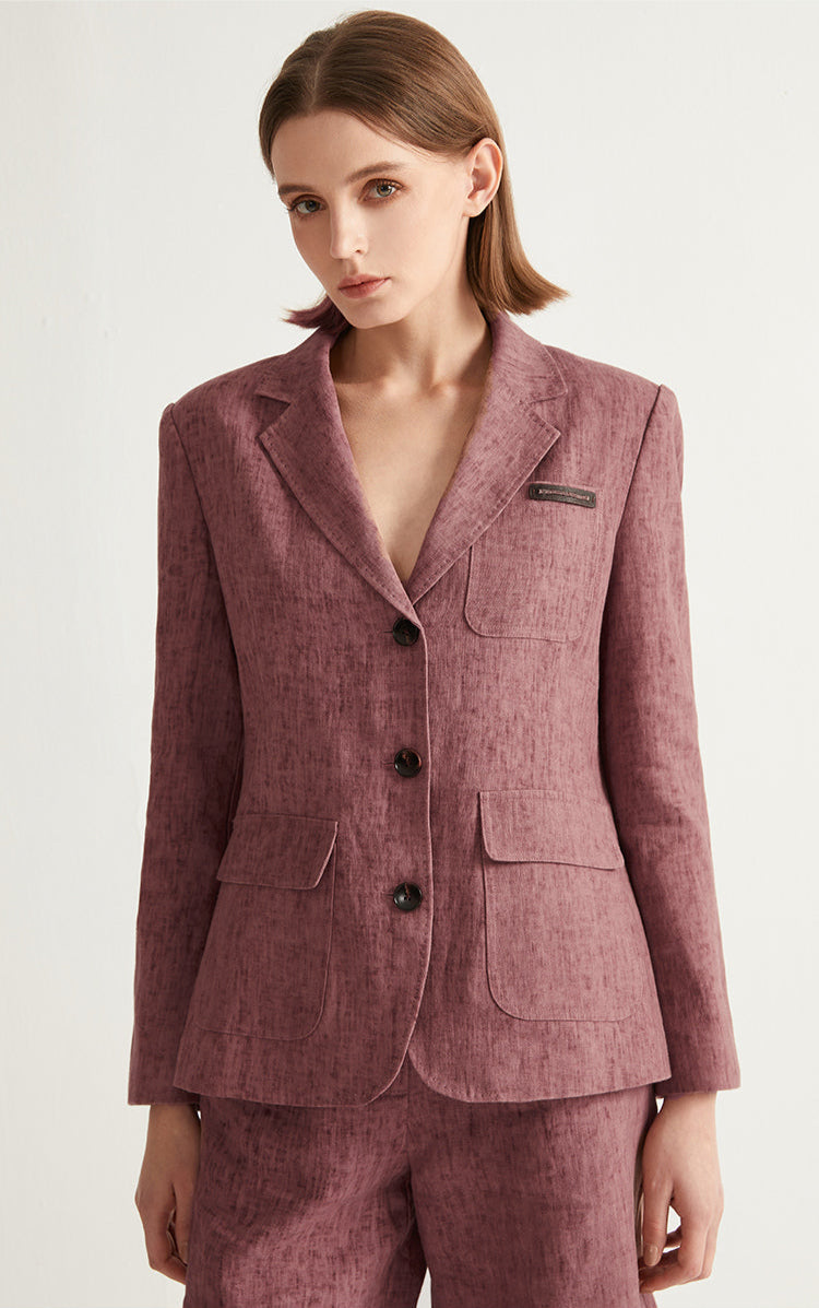 Keten Düğmeli Blazer