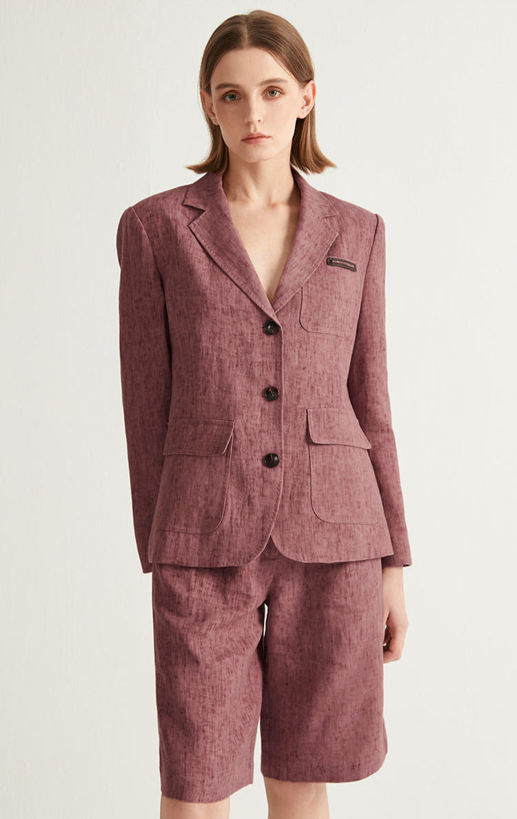 Keten Düğmeli Blazer