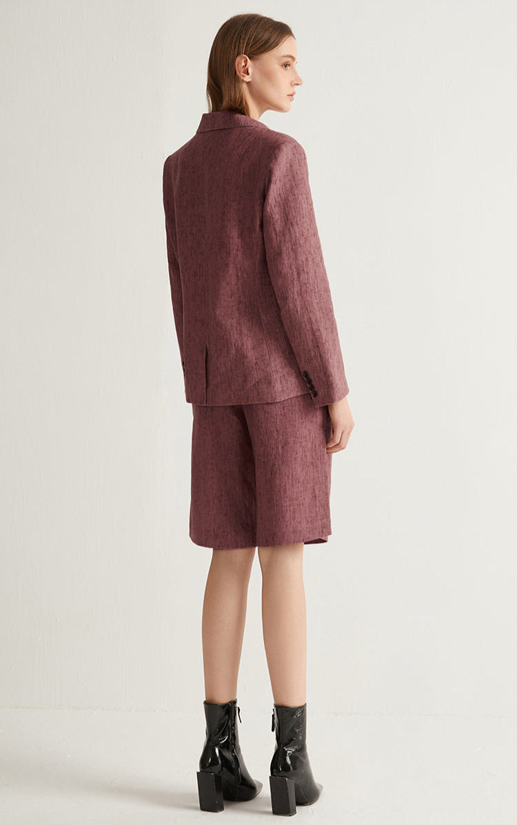 Keten Düğmeli Blazer