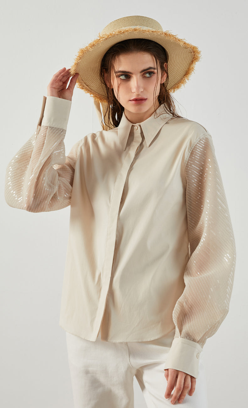 Pamuk Uzun Kollu Yaka Gömlek