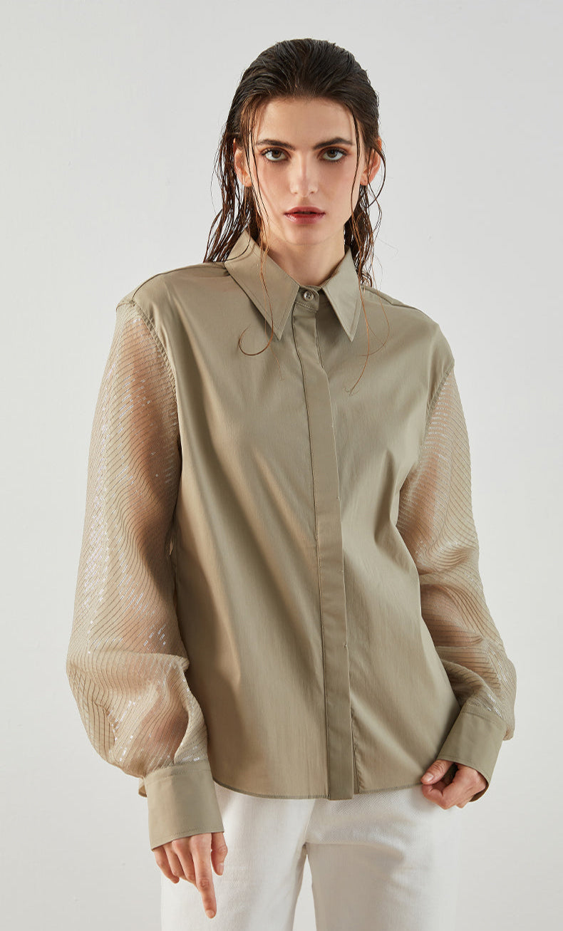 Pamuk Uzun Kollu Yaka Gömlek