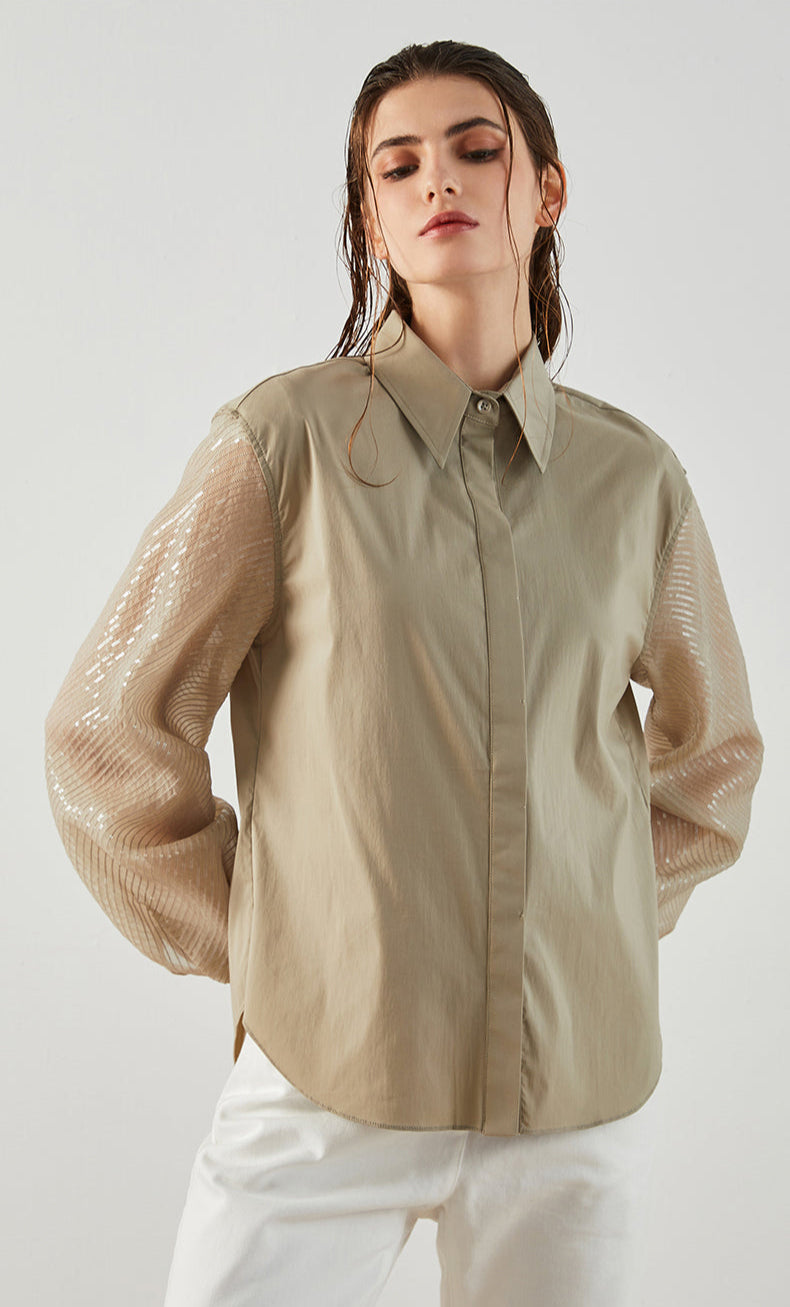 Pamuk Uzun Kollu Yaka Gömlek