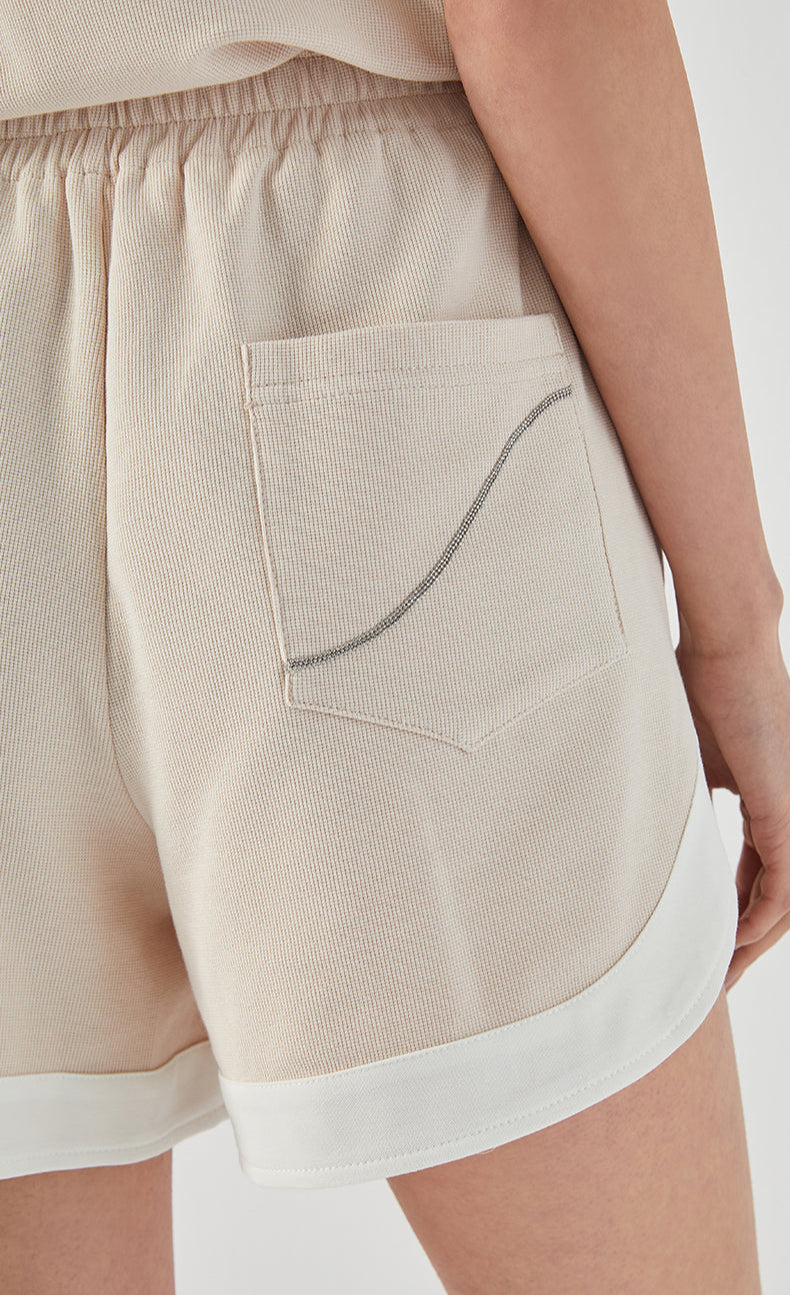 Pamuk Yüksek Bel Şort