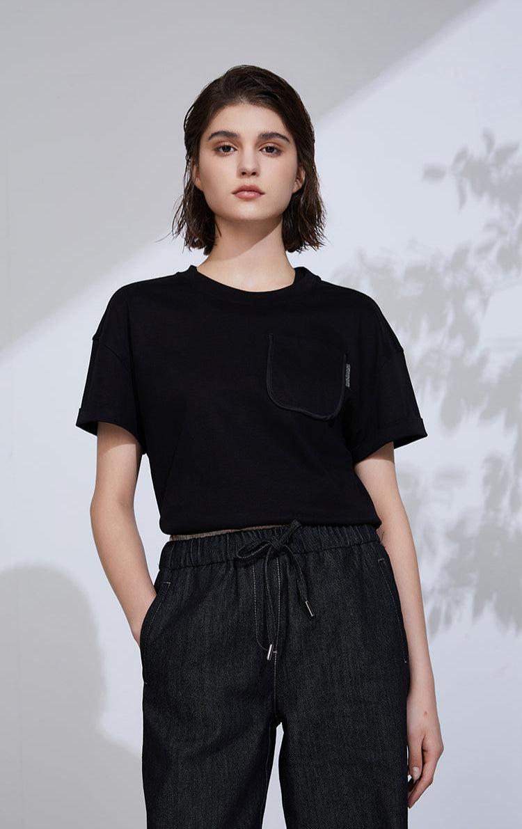 Keten İnce Dokulu Tişört