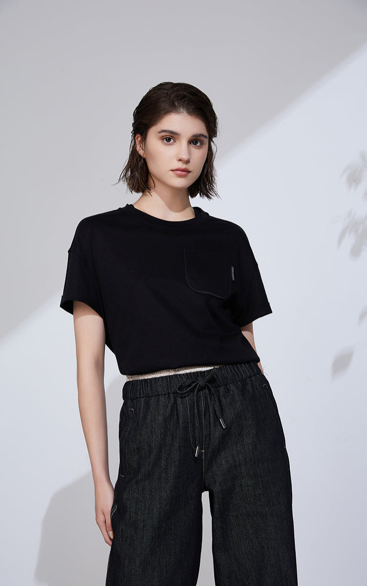 Keten İnce Dokulu Tişört