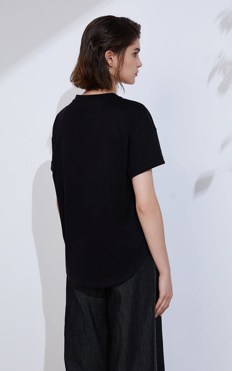 Keten İnce Dokulu Tişört