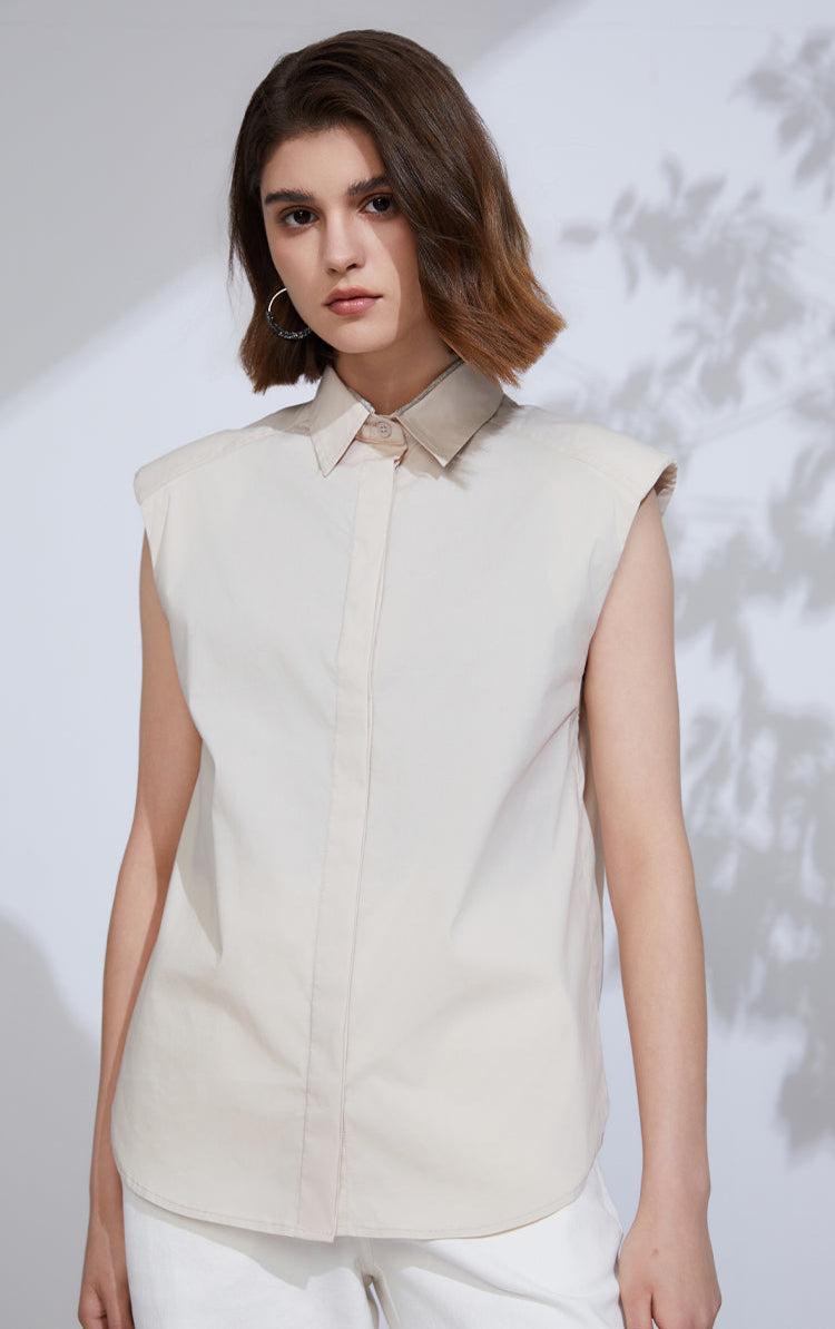 Pamuk İnce Dokulu Askısız Gömlek