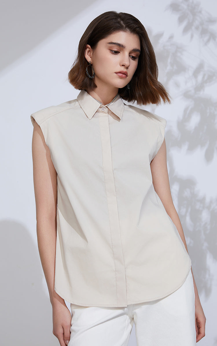 Pamuk İnce Dokulu Askısız Gömlek