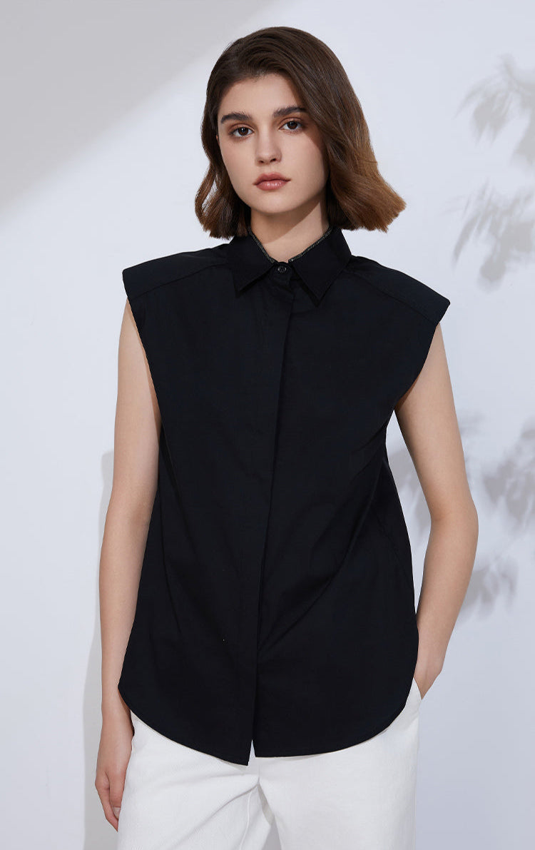 Pamuk İnce Dokulu Askısız Gömlek