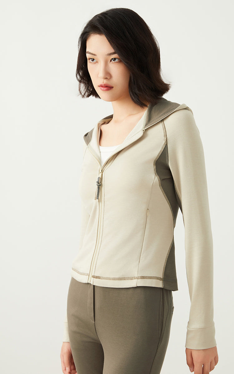 Yün Kapüşonlu Sweatshirt